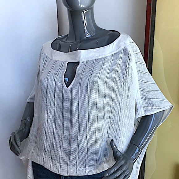 VMT Open-Weave Swimsuit Coverup w/ Linen Neckline NWOT/sz: XS/S - Picture 3 of 7